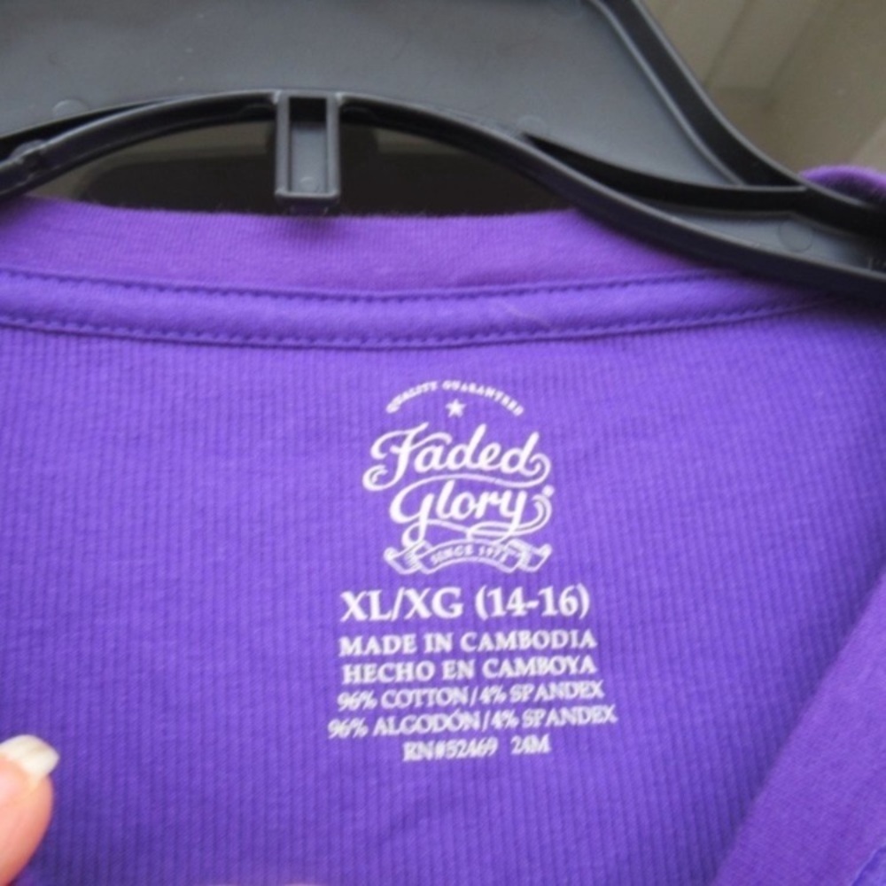 3/$9 2 tops girls long sleeve shirts casual tops girls XL 14 - 16 - Picture 13 of 13